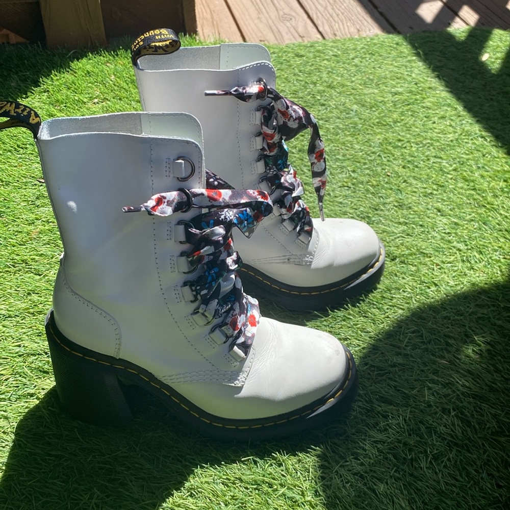 White Doc Martins